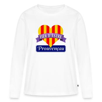 Provinz-Fier - Frauen Premium Bio Langarmshirt - Weiß - Vorne - Julia (174cm)