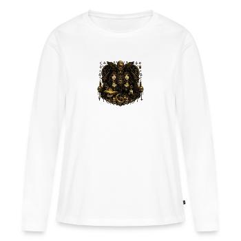 Occult Twins of Knowledge - Women's Premium Organic Long Sleeve Shirt - white - Front - Julia (174cm)