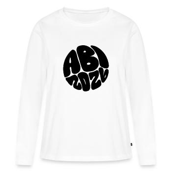 Veuillez fournir une description du design - T-shirt manches longues Premium bio Femme - blanc - Devant - Julia (174cm)