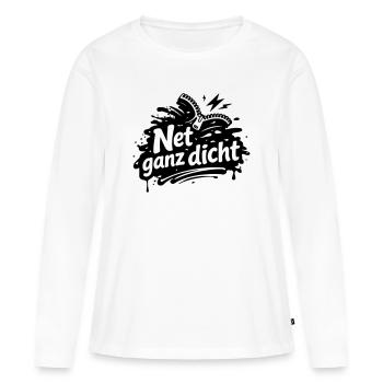 Net very tight - Women's Premium Organic Long Sleeve Shirt - white - Front - Julia (174cm)