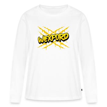 Comté de Wexford, Irlande - T-shirt manches longues Premium bio Femme - blanc - Devant - Julia (174cm)