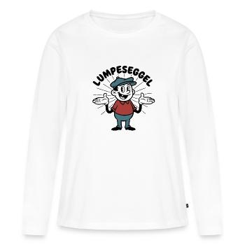 Lumpeseggel - proverbe bade dialecte du fou - T-shirt manches longues Premium bio Femme - blanc - Devant - Julia (174cm)