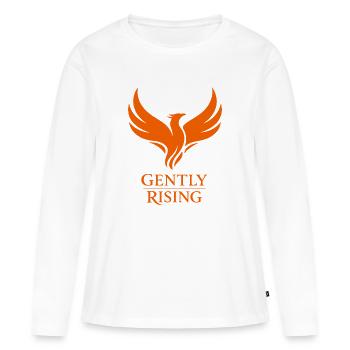Heilungsreise Zur Transformation Innerer Stärke - Frauen Premium Bio Langarmshirt - Weiß - Vorne - Julia (174cm)