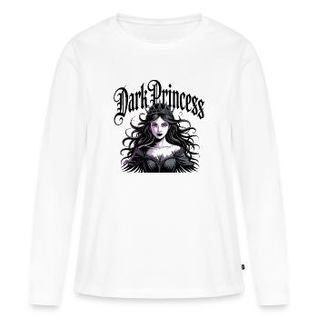 Couronne gothique de la Princesse Noire - T-shirt manches longues Premium bio Femme - blanc - Devant - Julia (174cm)
