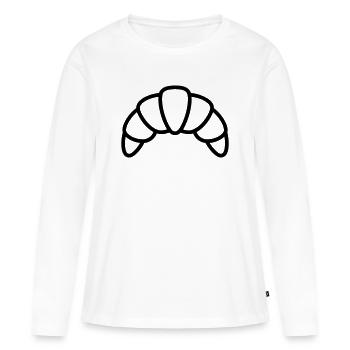 crescent - Women's Premium Organic Long Sleeve Shirt - white - Front - Julia (174cm)