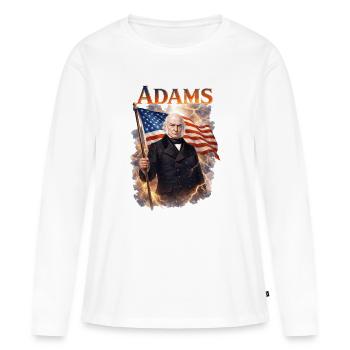 Historische Patriotik-Sturmfigur - Frauen Premium Bio Langarmshirt - Weiß - Vorne - Julia (174cm)