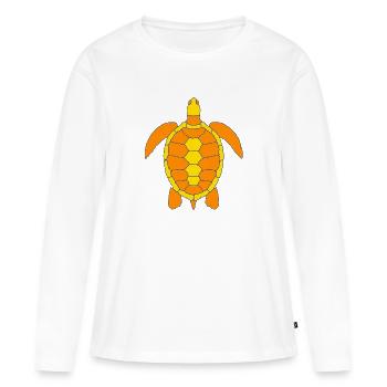 Turtle - Women's Premium Organic Long Sleeve Shirt - white - Front - Julia (174cm)