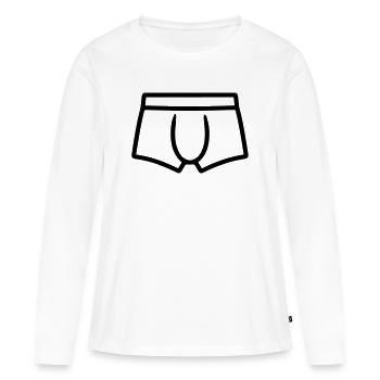 Slip - T-shirt manches longues Premium bio Femme - blanc - Devant - Julia (174cm)