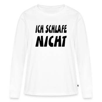Dormir - T-shirt manches longues Premium bio Femme - blanc - Devant - Julia (174cm)