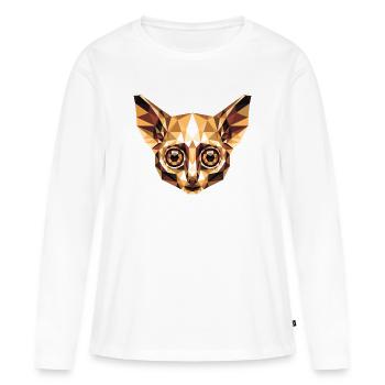 Galago Buisson Bébé Singe Galagos Singe Mignon Galago - T-shirt manches longues Premium bio Femme - blanc - Devant - Julia (174cm)