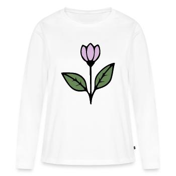 Geschenk Mutter Muttertag Geschenk Mama Geschenke - Frauen Premium Bio Langarmshirt - Weiß - Vorne - Julia (174cm)