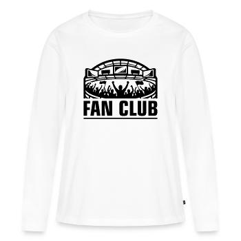 Stade du Fan Club - T-shirt manches longues Premium bio Femme - blanc - Devant - Julia (174cm)