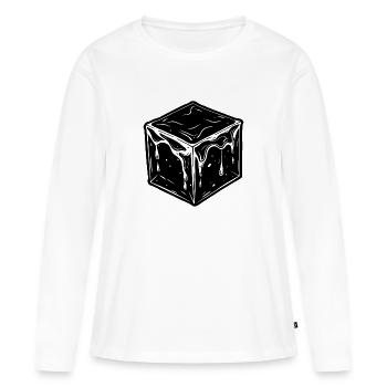 froid - T-shirt manches longues Premium bio Femme - blanc - Devant - Julia (174cm)