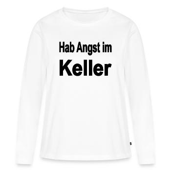 Keller - Frauen Premium Bio Langarmshirt - Weiß - Vorne - Julia (174cm)