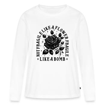 Feminist Statement Design - Women's Premium Organic Long Sleeve Shirt - white - Front - Julia (174cm)
