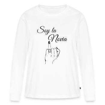 I'm the Farewell Bride - Women's Premium Organic Long Sleeve Shirt - white - Front - Julia (174cm)