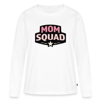 Mama-Trupp - Frauen Premium Bio Langarmshirt - Weiß - Vorne - Julia (174cm)