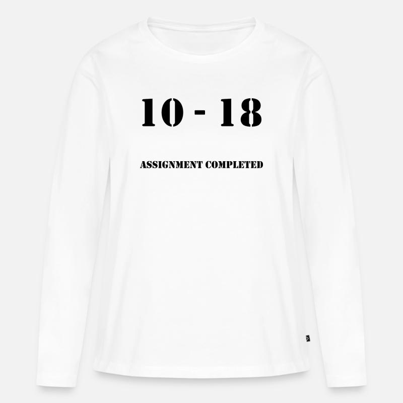 10-18_MP_Assignment_completed - Women's Premium Organic Long Sleeve Shirt - white