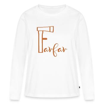 Großvater Axt - Frauen Premium Bio Langarmshirt - Weiß - Vorne - Julia (174cm)