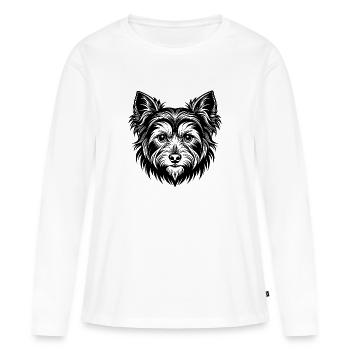 Yorkshire Terrier - Frauen Premium Bio Langarmshirt - Weiß - Vorne - Julia (174cm)