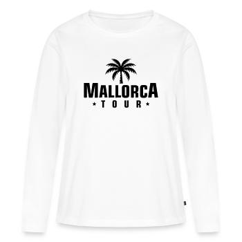 Mallorca Tour - Frauen Premium Bio Langarmshirt - Weiß - Vorne - Julia (174cm)