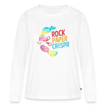 Strukturformel Molekül - Frauen Premium Bio Langarmshirt - Weiß - Vorne - Julia (174cm)