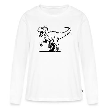 raptor - Women's Premium Organic Long Sleeve Shirt - white - Front - Julia (174cm)
