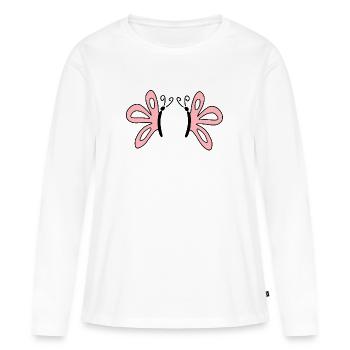Geschenk Mutter Muttertag Geschenk Mama Geschenke - Frauen Premium Bio Langarmshirt - Weiß - Vorne - Julia (174cm)