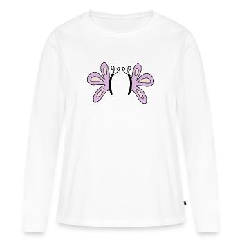 Geschenk Mutter Muttertag Geschenk Mama Geschenke - Frauen Premium Bio Langarmshirt - Weiß - Vorne - Julia (174cm)