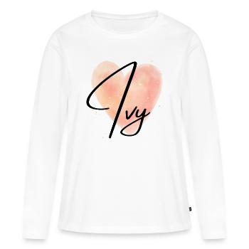 Ivy Name for Girl's Name Baby Girl Baby Shower - Women's Premium Organic Long Sleeve Shirt - white - Front - Julia (174cm)