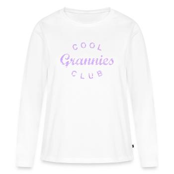 Cool Grannies Club Großmutter Muttertag Geschenk - Frauen Premium Bio Langarmshirt - Weiß - Vorne - Julia (174cm)