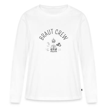 Hochzeit - Braut Crew - Clip Art - Frauen Premium Bio Langarmshirt - Weiß - Vorne - Julia (174cm)