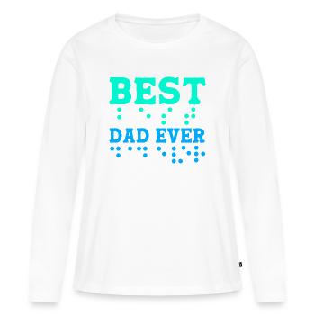 Blind Blindenschrift Braille - Frauen Premium Bio Langarmshirt - Weiß - Vorne - Julia (174cm)