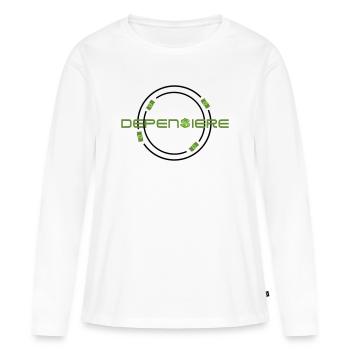 Spender - Frauen Premium Bio Langarmshirt - Weiß - Vorne - Julia (174cm)