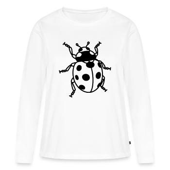 Ladybug - Women's Premium Organic Long Sleeve Shirt - white - Front - Julia (174cm)