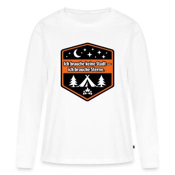 Camper van, panel van, motorhome - Women's Premium Organic Long Sleeve Shirt - white - Front - Julia (174cm)