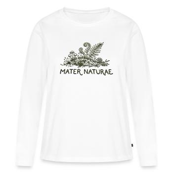 Mater Naturae - Frauen Premium Bio Langarmshirt - Weiß - Vorne - Julia (174cm)