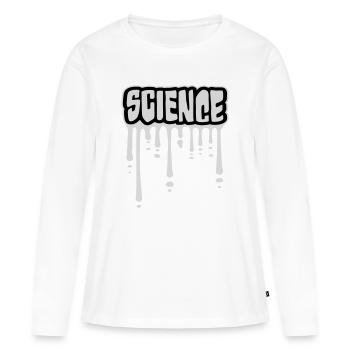 Déclaration scientifique : Déclaration sur l’éducation des nerds - T-shirt manches longues Premium bio Femme - blanc - Devant - Julia (174cm)