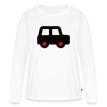 Auto - Frauen Premium Bio Langarmshirt - Weiß - Vorne - Julia (174cm)