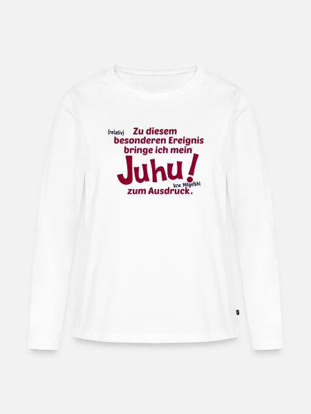 Allgemeines Ereignis - Frauen Premium Bio Langarmshirt - Weiß