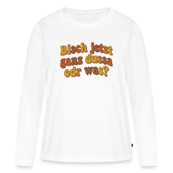 Souabe, Souabe, Stuttgart, Souabe - T-shirt manches longues Premium bio Femme - blanc - Devant - Julia (174cm)
