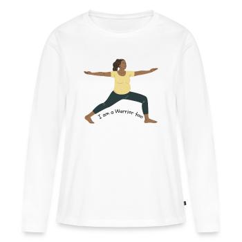 Krieger zu der Rechten - Frauen Premium Bio Langarmshirt - Weiß - Vorne - Julia (174cm)