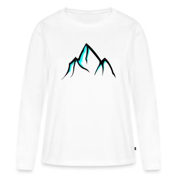 Mountains Mountains - Women's Premium Organic Long Sleeve Shirt - white - Front - Julia (174cm)