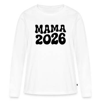 Mom 2026 - Women's Premium Organic Long Sleeve Shirt - white - Front - Julia (174cm)