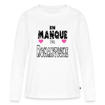 In Need of Romanticism - Women's Premium Organic Long Sleeve Shirt - white - Front - Julia (174cm)