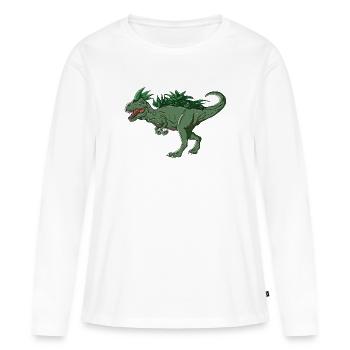 Allo-e-saures - Frauen Premium Bio Langarmshirt - Weiß - Vorne - Julia (174cm)