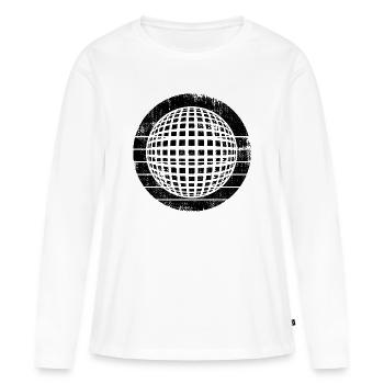80er Jahre Disco - Frauen Premium Bio Langarmshirt - Weiß - Vorne - Julia (174cm)
