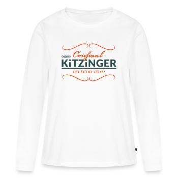Obachd! - Orichinal Kitzinger - Frauen Premium Bio Langarmshirt - Weiß - Vorne - Julia (174cm)