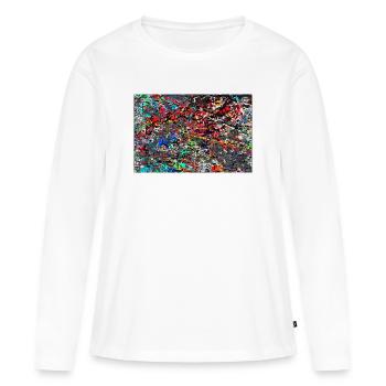 krujigushj - Frauen Premium Bio Langarmshirt - Weiß - Vorne - Julia (174cm)
