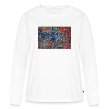krujgigujshj - Frauen Premium Bio Langarmshirt - Weiß - Vorne - Julia (174cm)